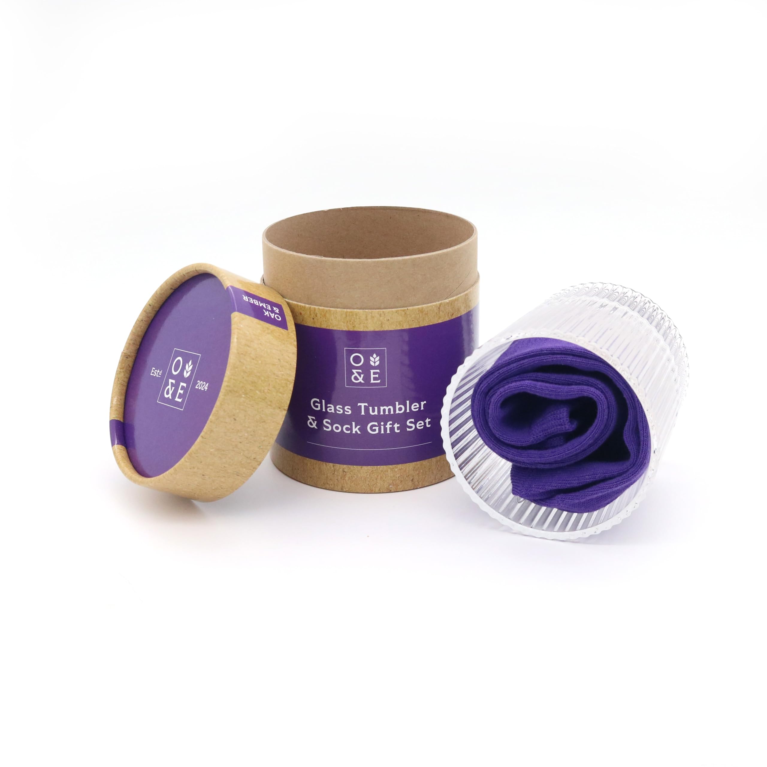 Gin accessories gift set with tumbler and socks