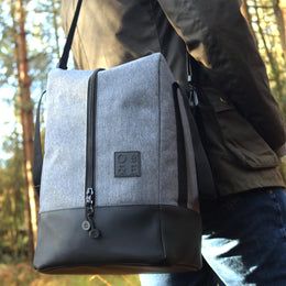 Beverage Bag premium bottle travel bag with structured 4-part divider interior and shoulder strap