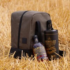 Beverage Bag premium bottle travel bag with structured 4-part divider interior and shoulder strap