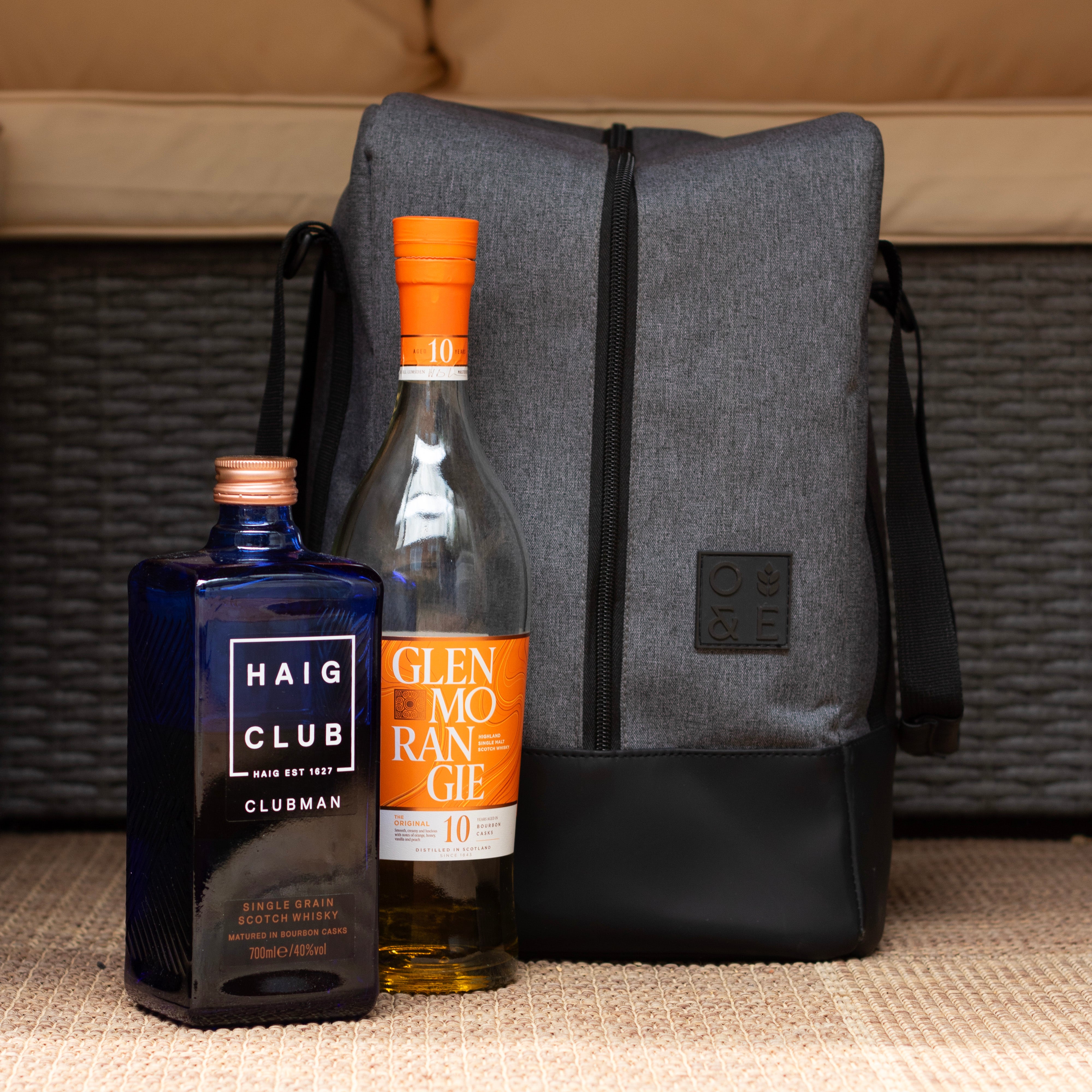 Drinks Carrier for Wine & Whisky Bottles