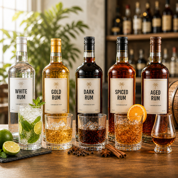 Types of Rum Explained: White, Gold, Dark, Spiced and Aged