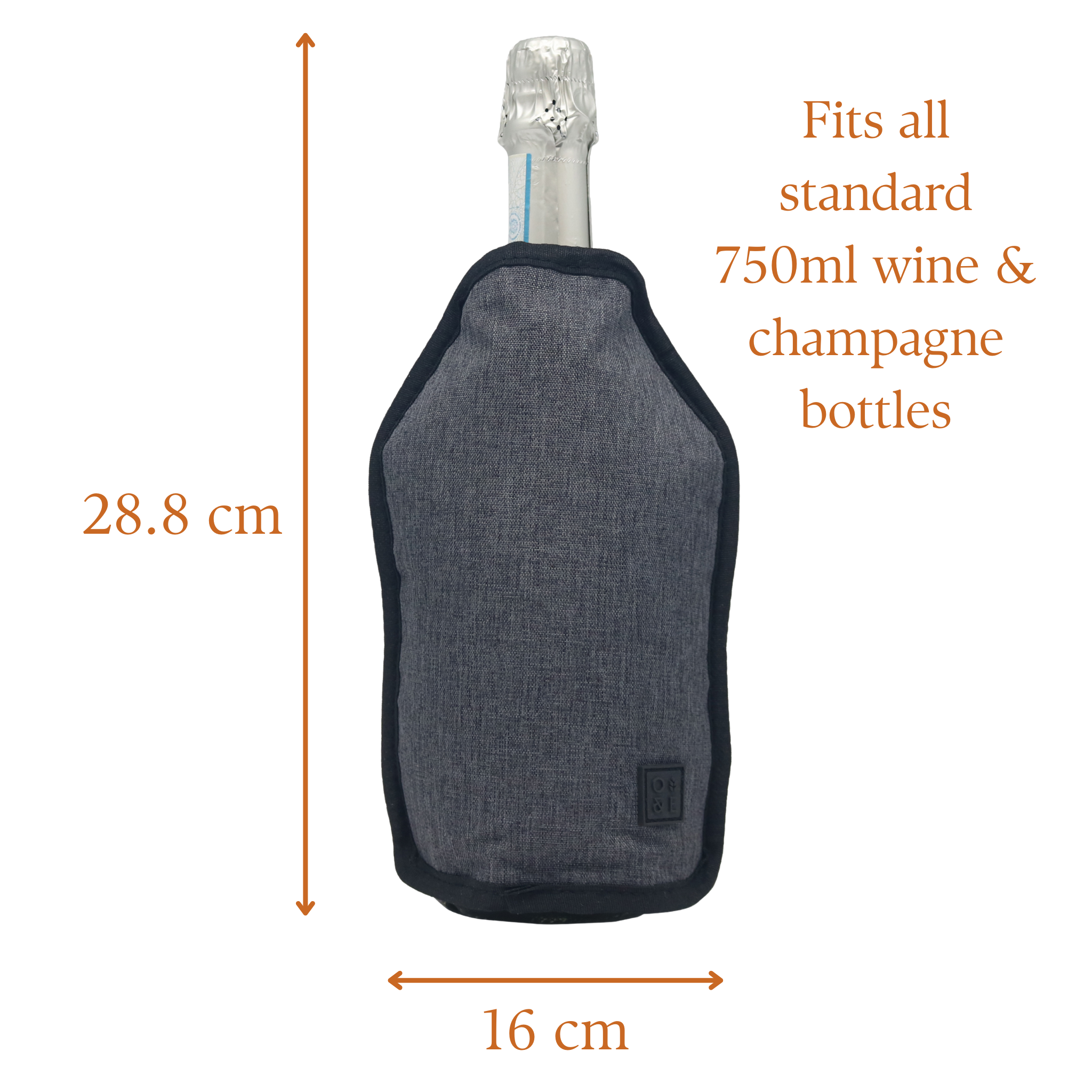 Wine Bottle Cooler Sleeve - Portable Chiller for Wine | Oak & Ember®