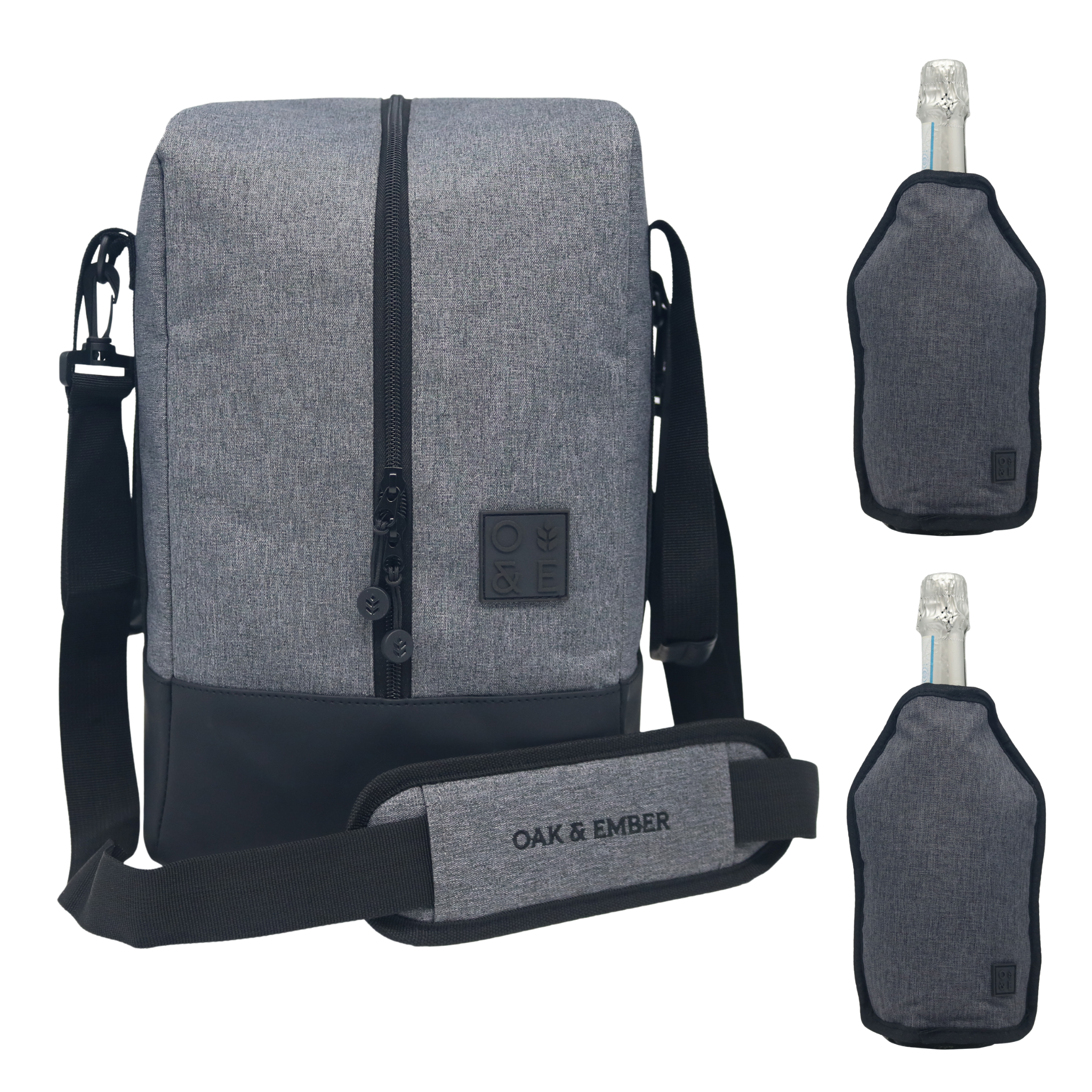 Beverage Bag Drinks Carrier for Wine & Whisky Bottles | Oak & Ember®