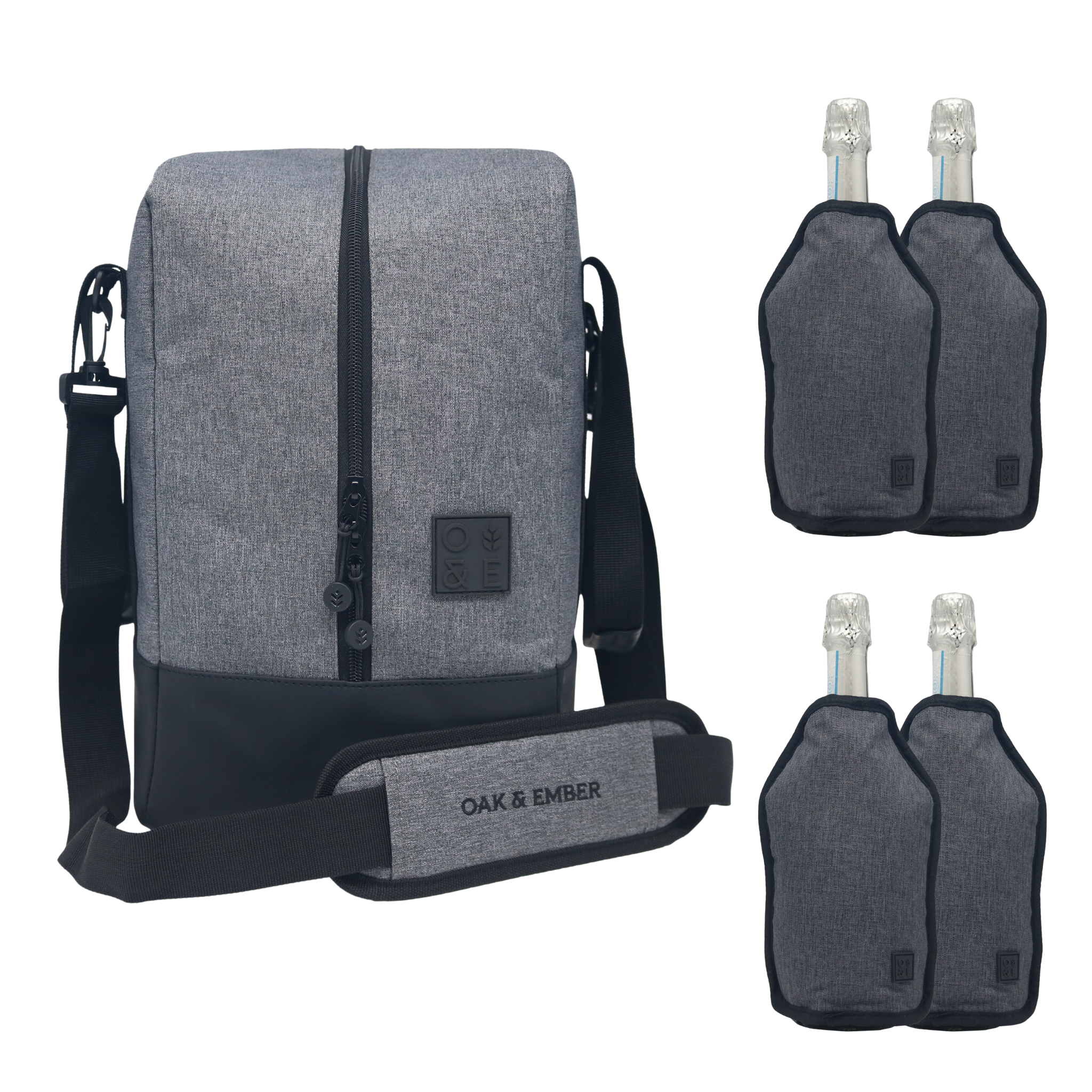 Beverage Bag Drinks Carrier for Wine & Whisky Bottles | Oak & Ember®