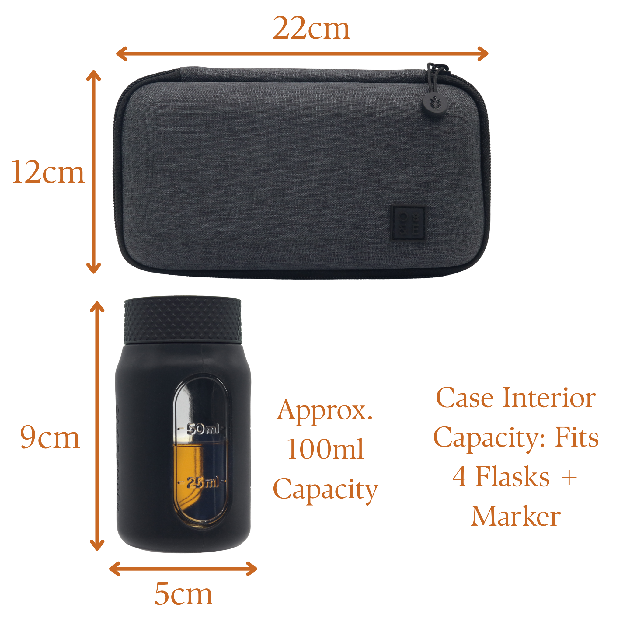 Whisky Travel Set – Flight Flask Traveller | Oak & Ember®