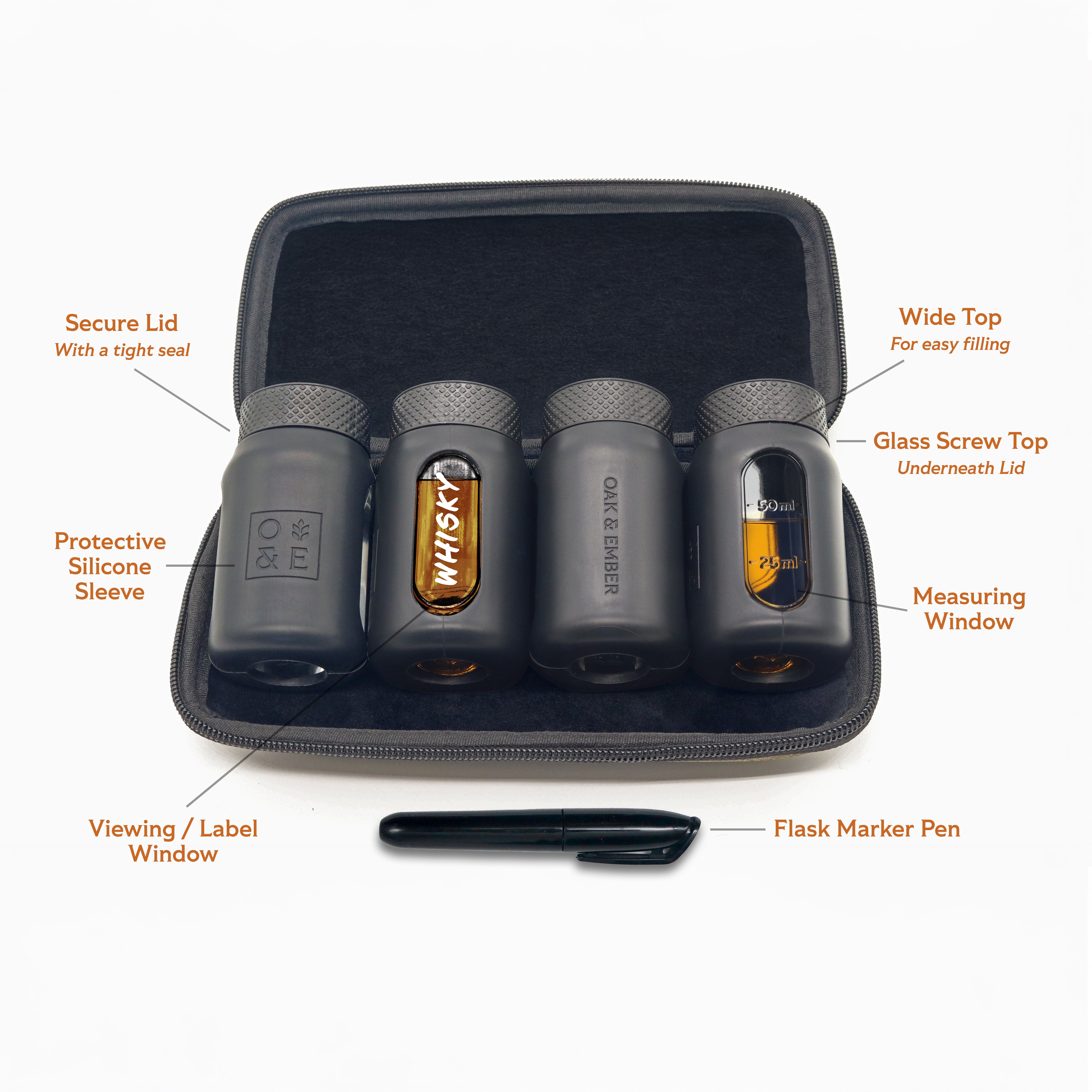 Oak & Ember Whisky Accessory Set 